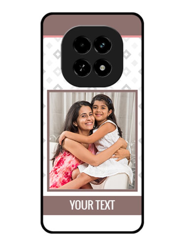 Custom Realme C63 5G Custom Glass Phone Case - Simple Diamond Design
