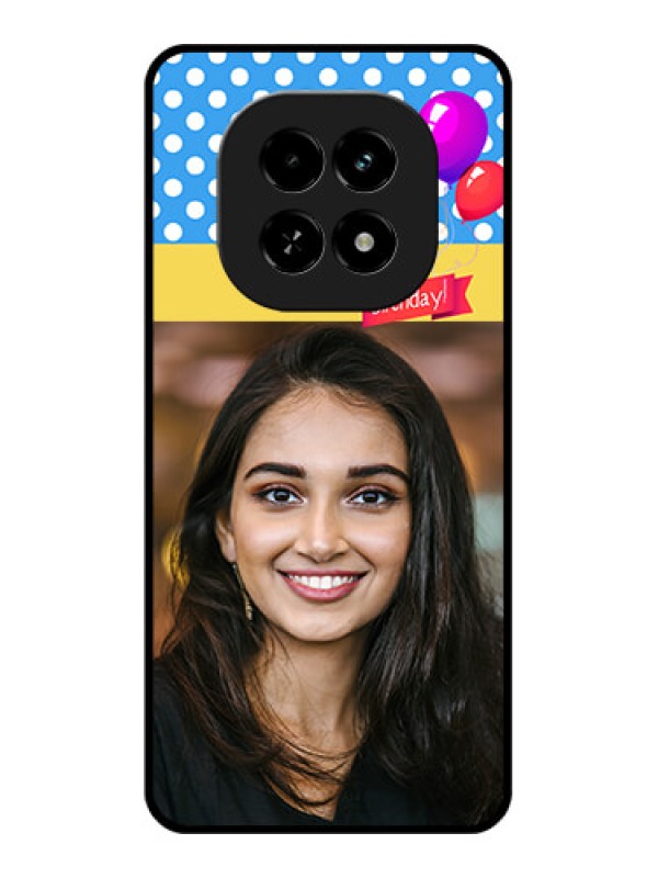 Custom Realme C63 5G Custom Glass Phone Case - Happy Birthday Design