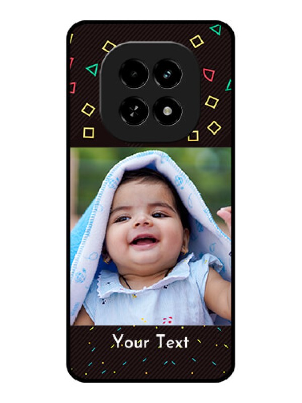 Custom Realme C63 5G Custom Glass Phone Case - With Confetti Birthday Design