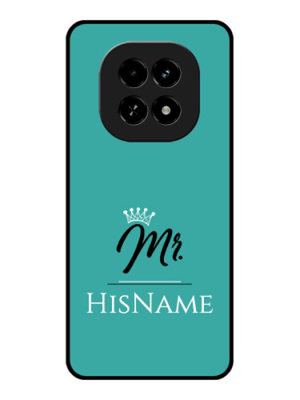 Custom Realme C63 5G Custom Glass Phone Case - Mr With Name Design