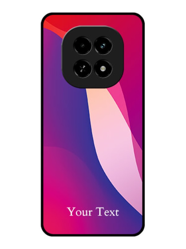 Custom Realme C63 5G Custom Glass Phone Case - Digital Abstract Overlap Design