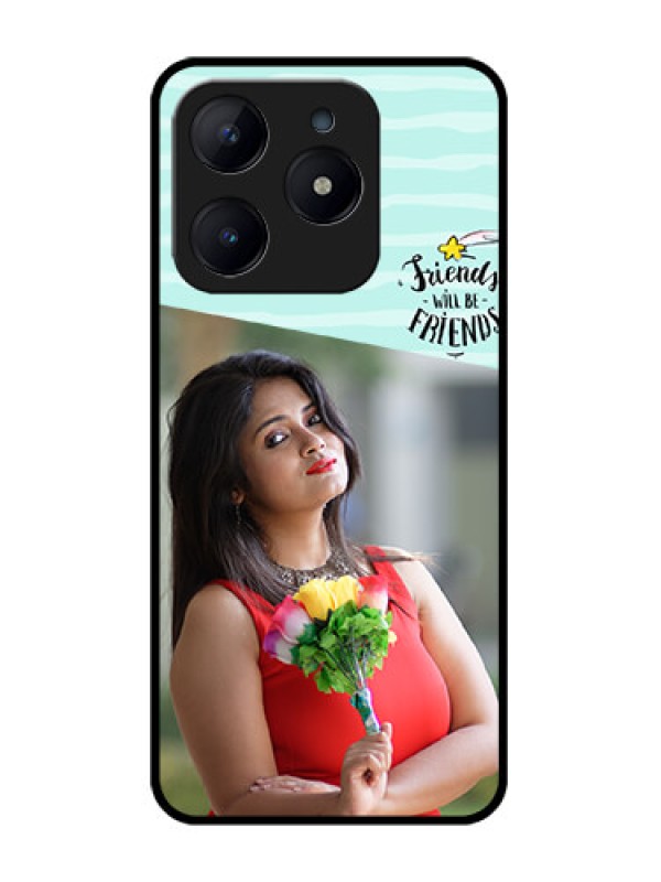 Custom Realme C63 Custom Glass Phone Case - Friends Picture Icon Design