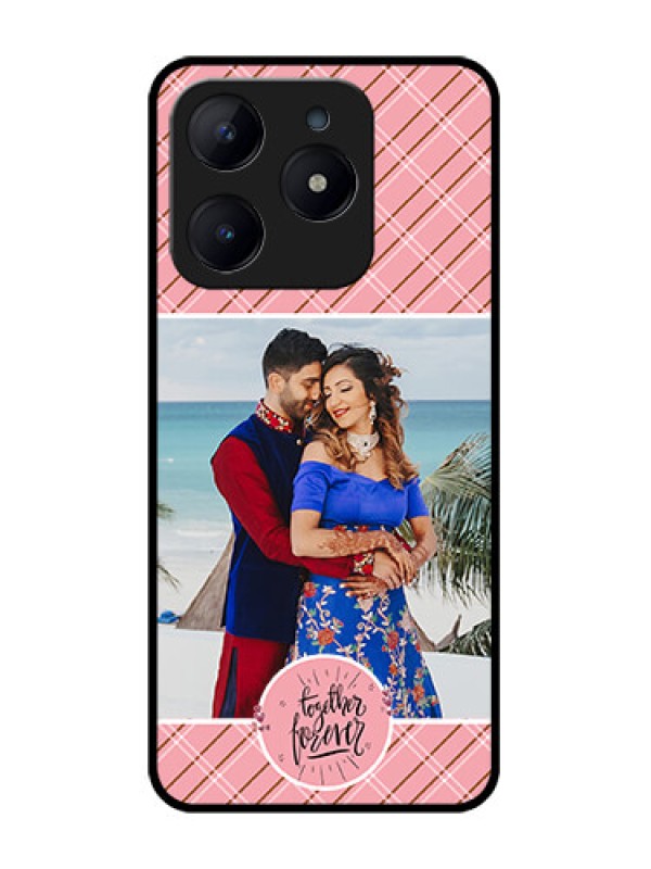 Custom Realme C63 Custom Glass Phone Case - Together Forever Design