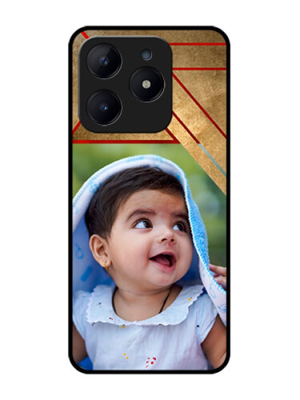Custom Realme C63 Custom Glass Phone Case - Gradient Abstract Texture Design