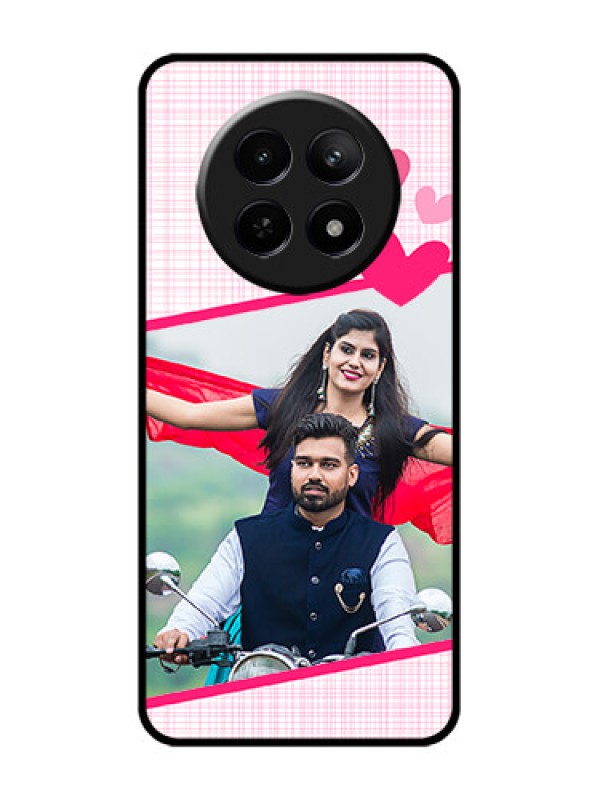 Custom Realme C65 5G Custom Glass Phone Case - Love Shape Heart Design
