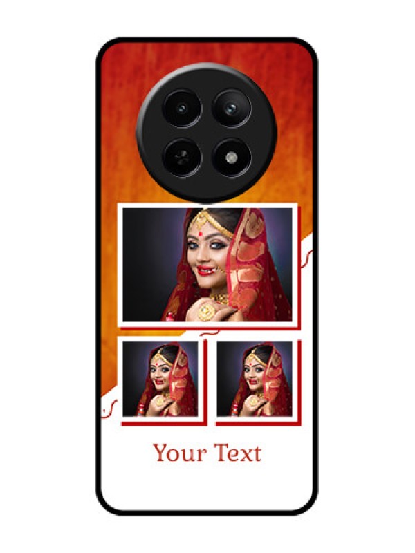 Custom Realme C65 5G Custom Glass Phone Case - Wedding Memories Design