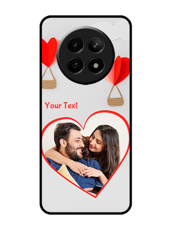Custom Realme C65 5G Custom Glass Phone Case - Parachute Love Design