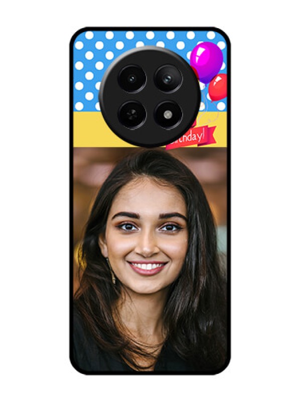 Custom Realme C65 5G Custom Glass Phone Case - Happy Birthday Design