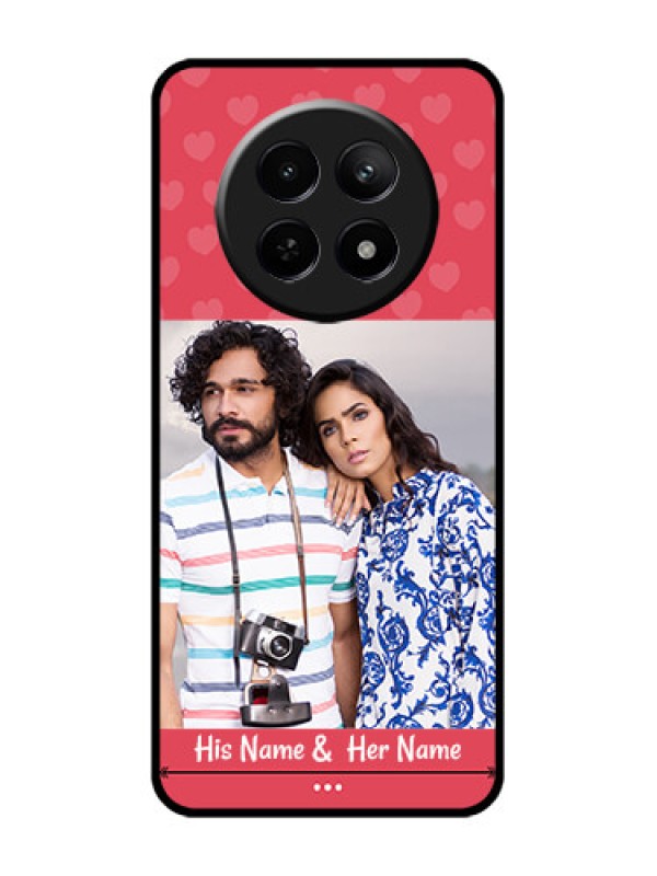 Custom Realme C65 5G Custom Glass Phone Case - Simple Love Design