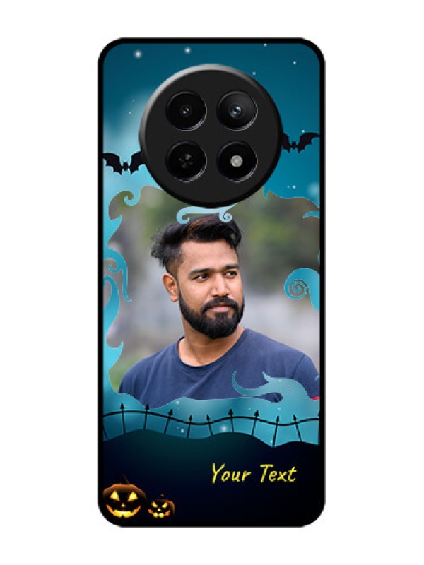 Custom Realme C65 5G Custom Glass Phone Case - Halloween Frame Design
