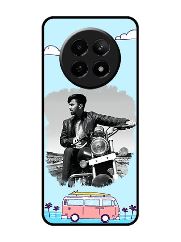 Custom Realme C65 5G Custom Glass Phone Case - Travel & Adventure Design