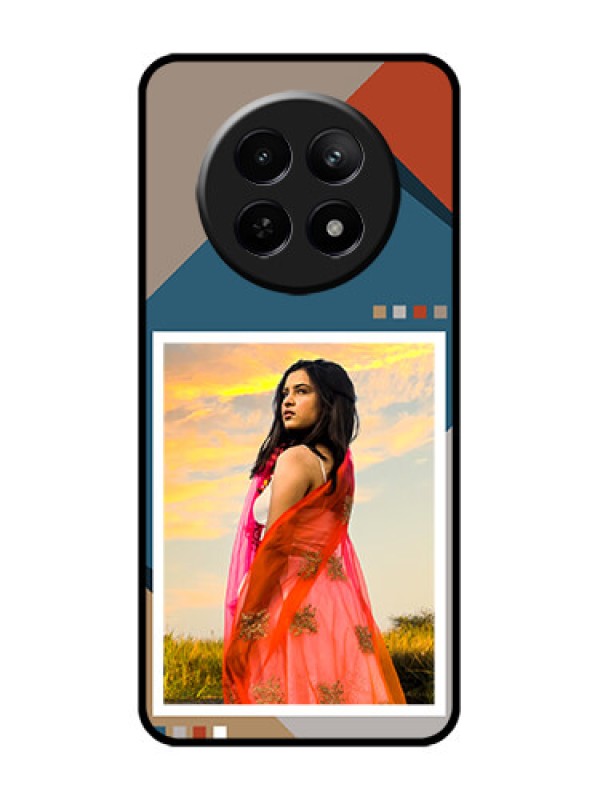 Custom Realme C65 5G Custom Glass Phone Case - Retro Color Pallet Design