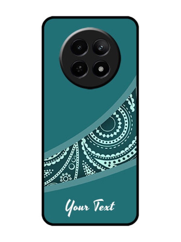 Custom Realme C65 5G Custom Glass Phone Case - Semi Visible Floral Design