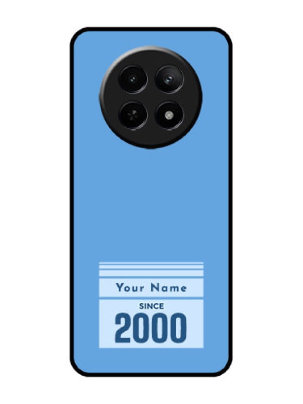 Custom Realme C65 5G Custom Glass Phone Case - Custom Year Of Birth Design