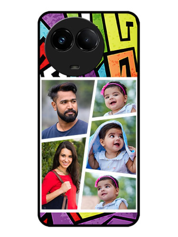 Custom Realme C67 5G Custom Glass Phone Case - Graffiti Pattern Design