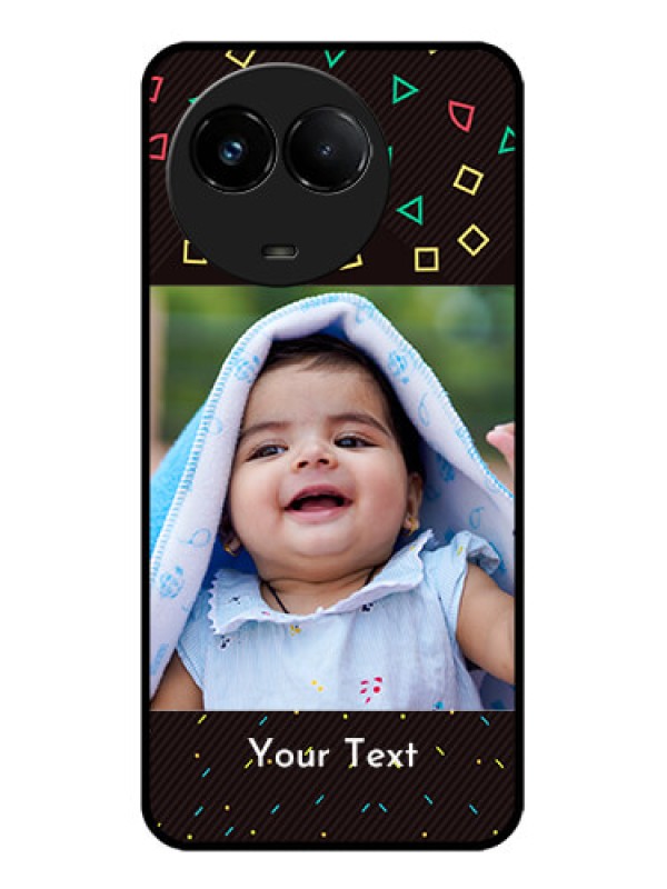 Custom Realme C67 5G Custom Glass Phone Case - With Confetti Birthday Design