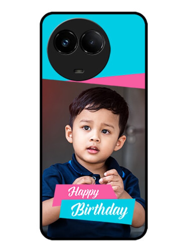 Custom Realme C67 5G Custom Glass Phone Case - Image Holder With 2 Color Design