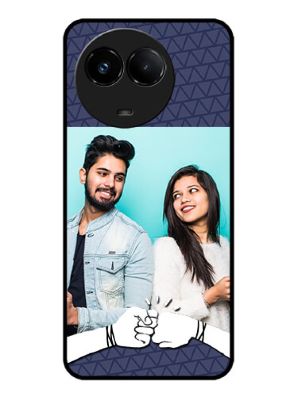 Custom Realme C67 5G Custom Glass Phone Case - With Best Friends Design