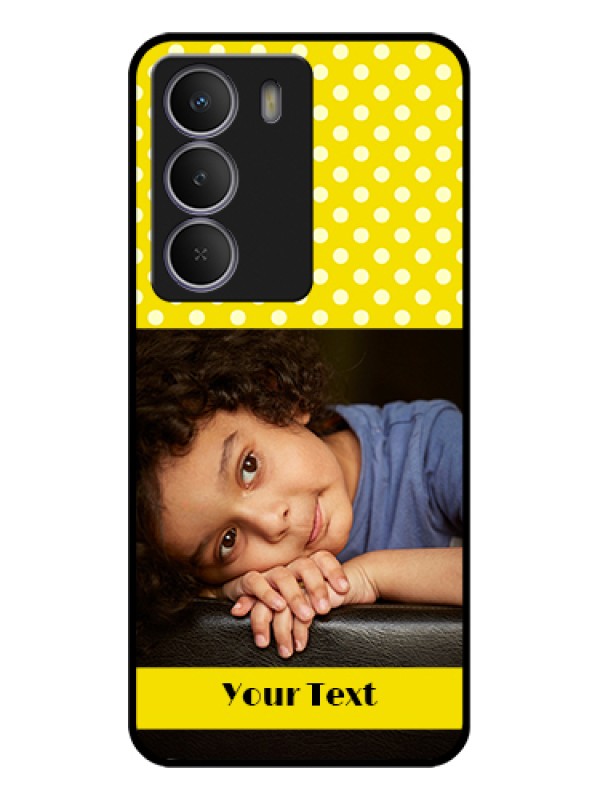 Custom Realme C71 5G Custom Glass Phone Case - Bright Yellow Case Design