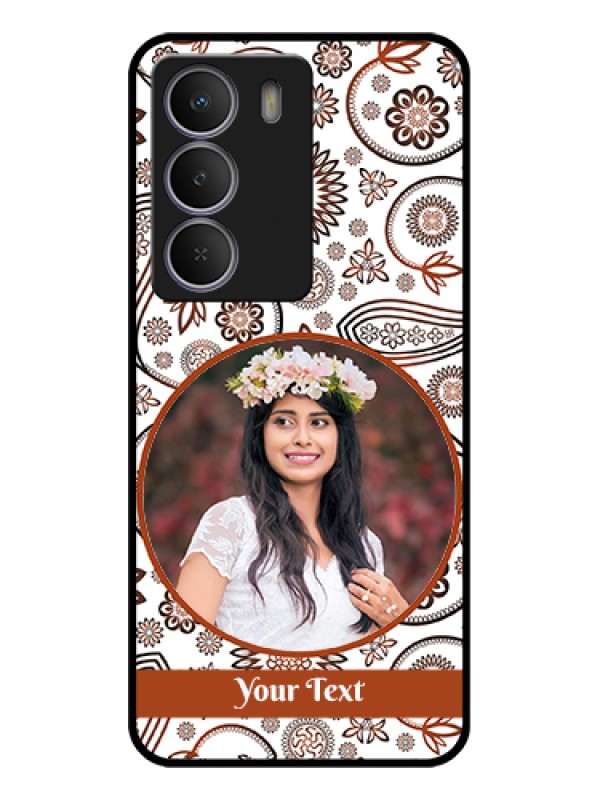 Custom Realme C71 5G Custom Glass Phone Case - Abstract Flower Design