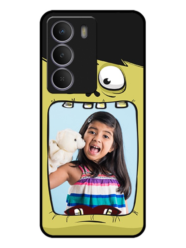 Custom Realme C71 5G Custom Glass Phone Case - Cartoon Monster Back Case Design