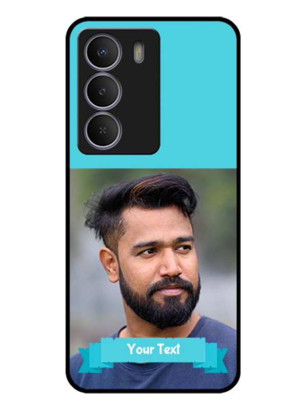 Custom Realme C73 5G Custom Glass Phone Case - Blue Color Design