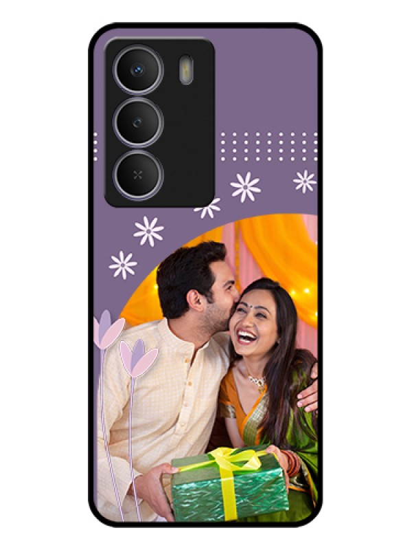 Custom Realme C73 5G Custom Glass Phone Case - Lavender Flowers Design