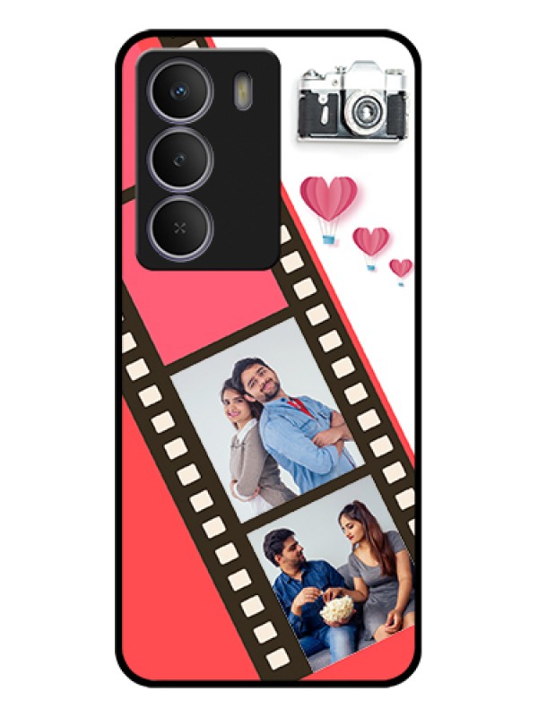 Custom Realme C73 5G Custom Glass Phone Case - 3 Image Holder With Film Reel