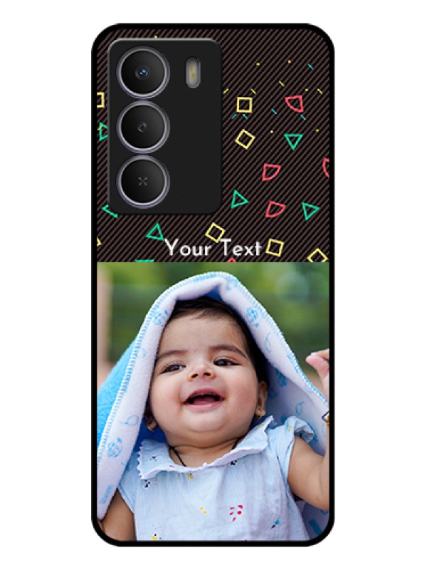 Custom Realme C73 5G Custom Glass Phone Case - With Confetti Birthday Design