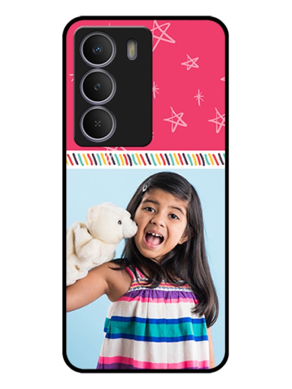 Custom Realme C73 5G Custom Glass Phone Case - Line Art Design