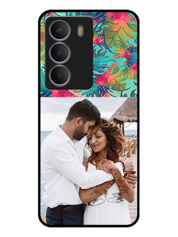Custom Realme C73 5G Custom Glass Phone Case - Watercolor Floral Design