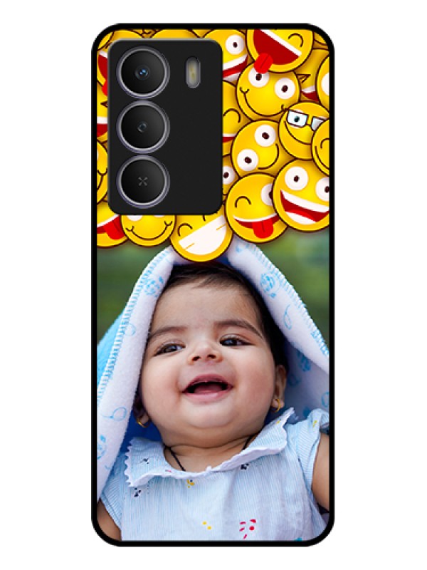 Custom Realme C73 5G Custom Glass Phone Case - With Smiley Emoji Design