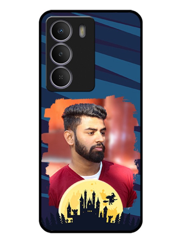 Custom Realme C73 5G Custom Glass Phone Case - Halloween Witch Design