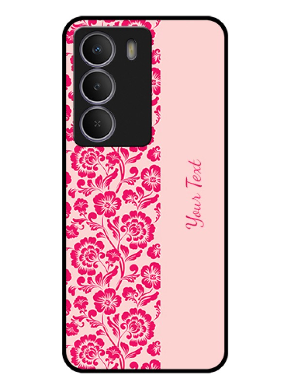 Custom Realme C73 5G Custom Glass Phone Case - Attractive Floral Pattern Design