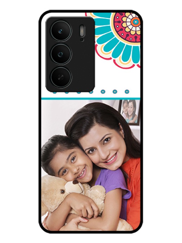 Custom Realme C75 5G Custom Glass Phone Case - Flower Design