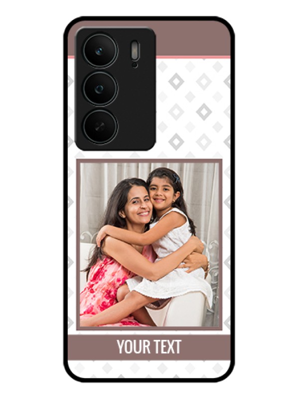 Custom Realme C75 5G Custom Glass Phone Case - Simple Diamond Design