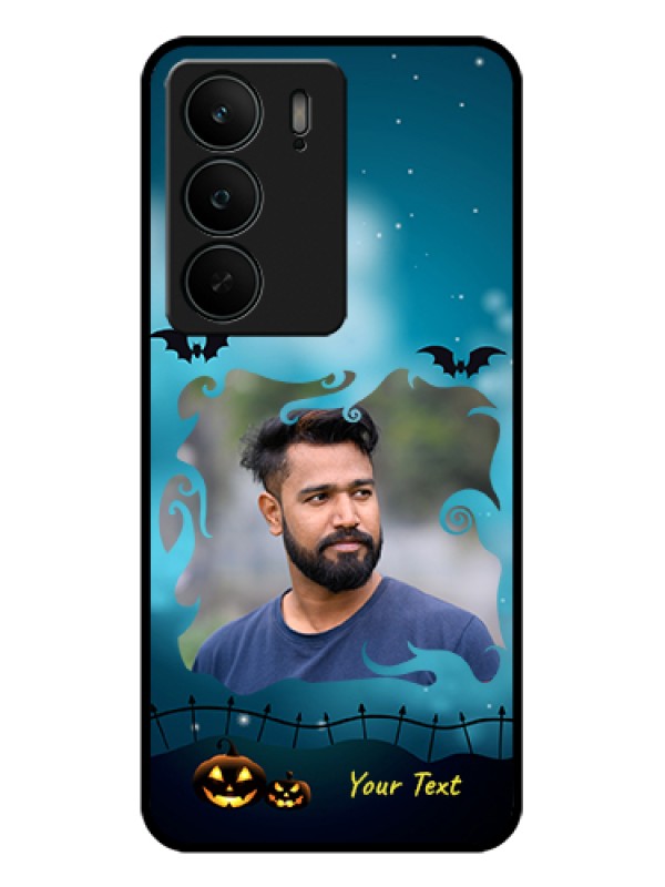 Custom Realme C75 5G Custom Glass Phone Case - Halloween Frame Design