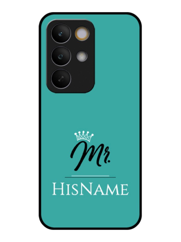 Custom Realme C85 5G Custom Glass Phone Case - Mr With Name Design