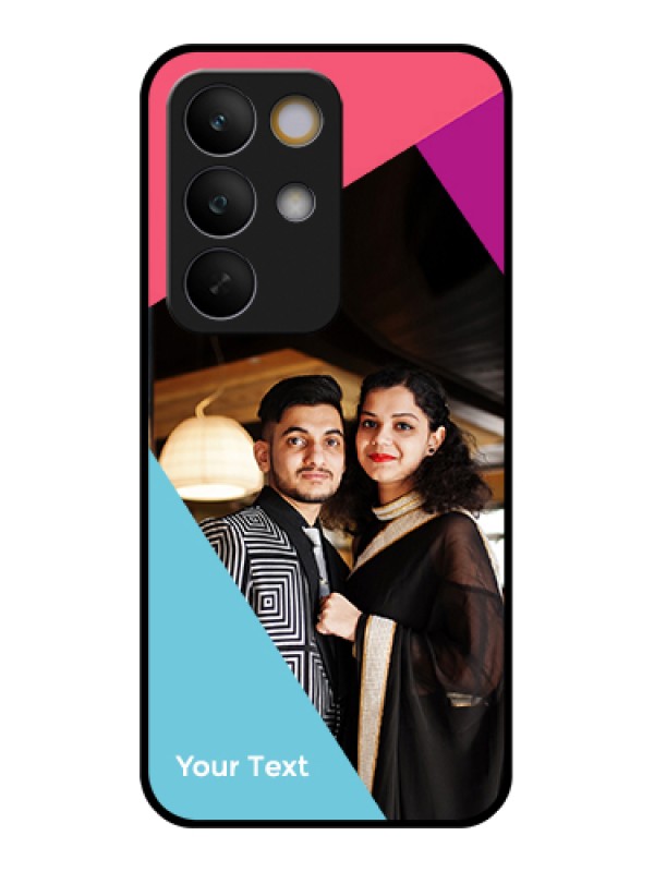 Custom Realme C85 5G Custom Glass Phone Case - Stacked Triple Colour Design