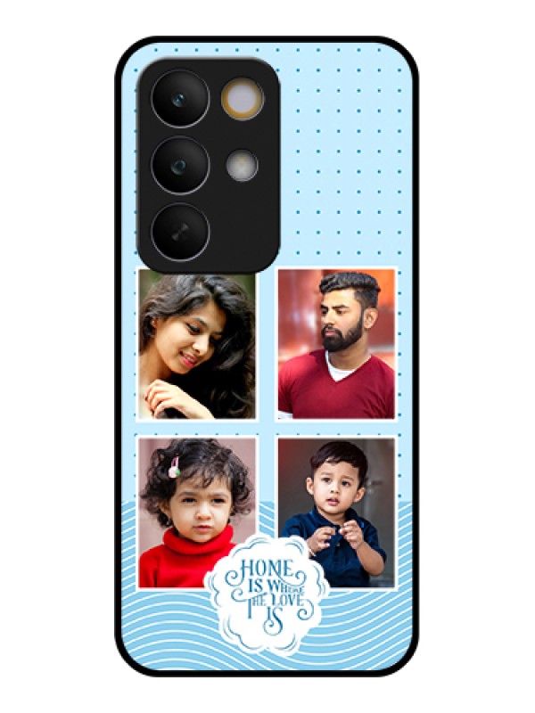 Custom Realme C85 5G Custom Glass Phone Case - Cute Love Quote With 4 Pic Upload Design