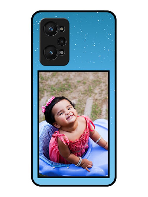 Custom Realme GT 2 Custom Glass Mobile Case - Wave Pattern Colorful Design