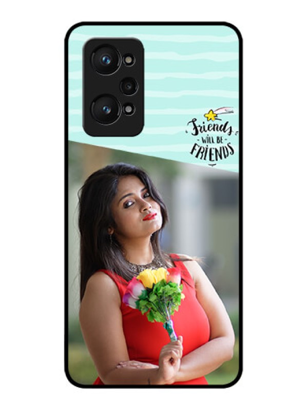 Custom Realme GT 2 Custom Glass Phone Case - Friends Picture Icon Design