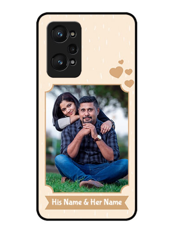 Custom Realme GT 2 Custom Glass Phone Case - with confetti love design