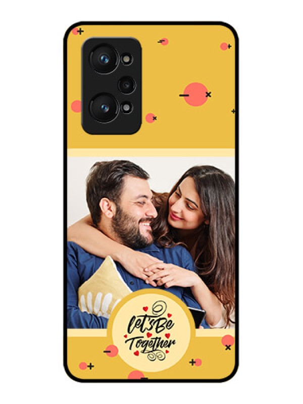 Custom Realme GT 2 Photo Printing on Glass Case - Lets be Together Design
