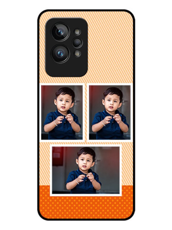 Custom Realme GT 2 Pro Photo Printing on Glass Case - Bulk Photos Upload Design