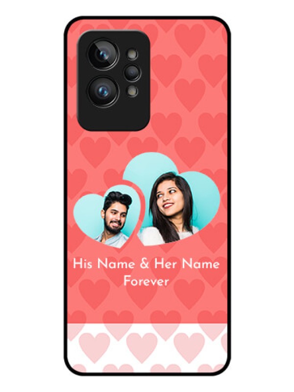 Custom Realme GT 2 Pro Personalized Glass Phone Case - Couple Pic Upload Design