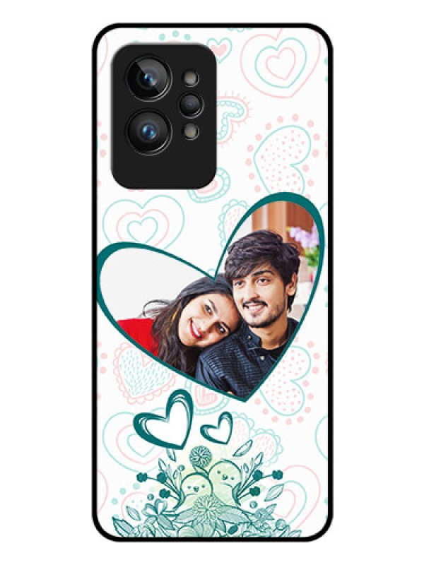 Custom Realme GT 2 Pro Photo Printing on Glass Case - Premium Couple Design
