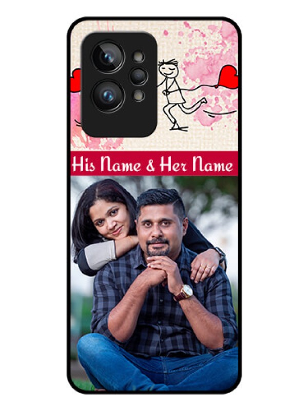 Custom Realme GT 2 Pro Photo Printing on Glass Case - You and Me Case Design