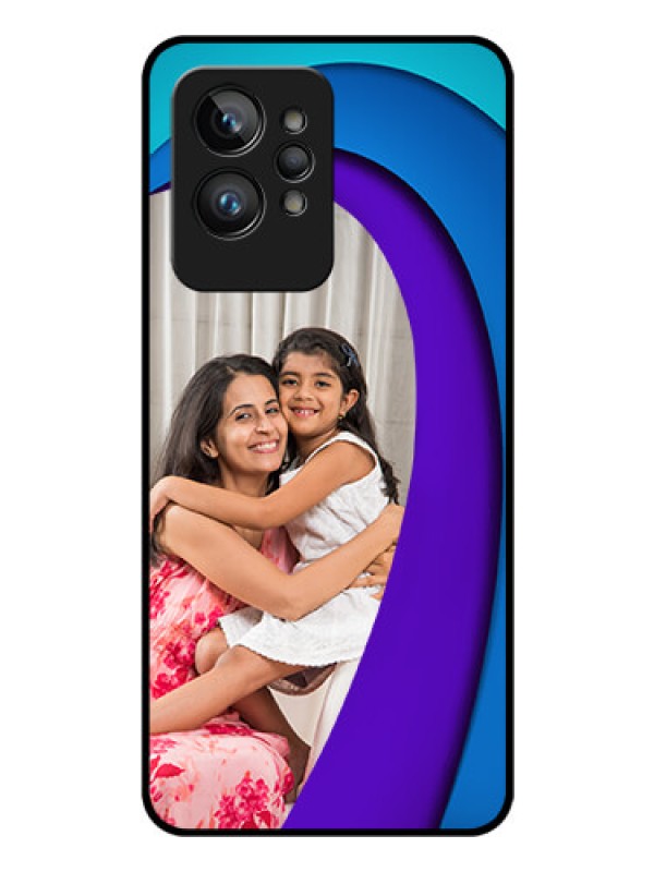 Custom Realme GT 2 Pro Photo Printing on Glass Case - Simple Pattern Design