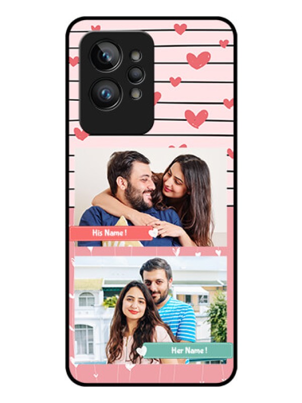 Custom Realme GT 2 Pro Custom Glass Mobile Case - Photo with Heart Design
